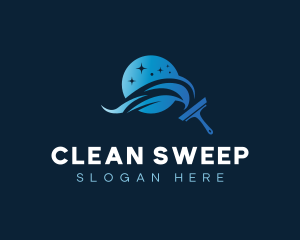 Sanitation Swish Cleaning logo design