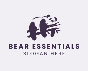 Wild Panda Bear logo design