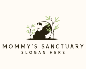 Sleeping Panda Sanctuary logo design