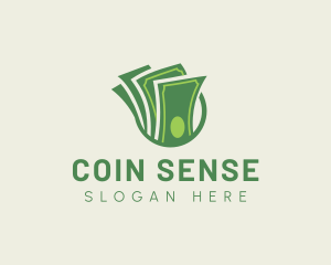 Green Cash Money logo design