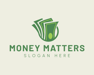 Green Cash Money logo design