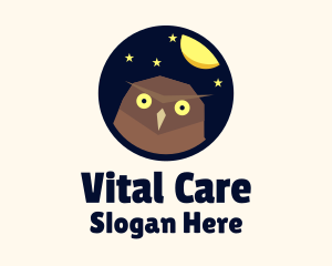 Midnight Owl Head Logo