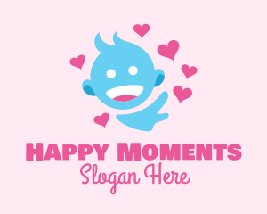 Happy Baby Hearts  logo design