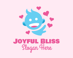 Happy Baby Hearts  logo design