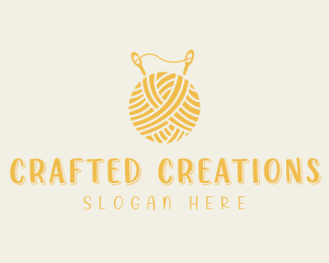 Yarn Crocheting Embroidery logo design