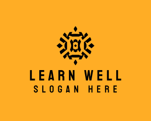 Mandala Pattern Wellness logo design