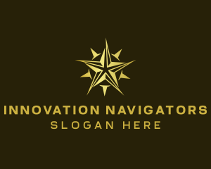 Star Compass Navigator logo design