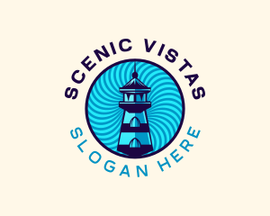 Nautical Lighthouse Tower logo
