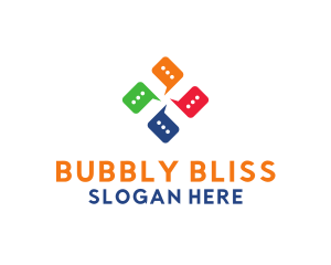 Chat Bubble Messaging Community  logo design