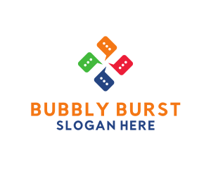 Chat Bubble Messaging Community  logo design