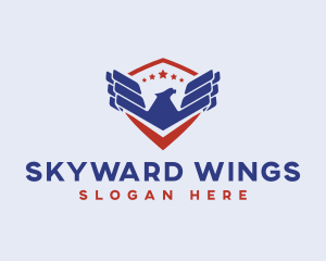 Eagle Wings Aviation logo design