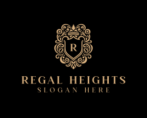 Regal Upscale Shield logo design