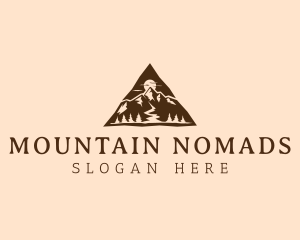 Triangle Mountain Peak logo design