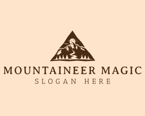 Triangle Mountain Peak logo design