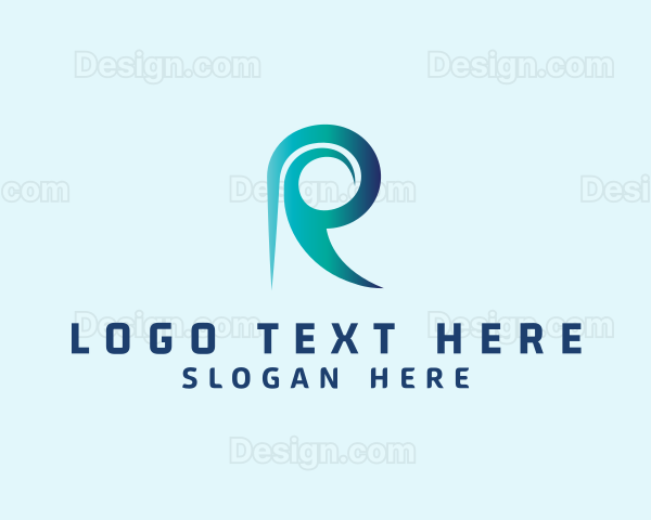 Generic Spiral Business Letter R Logo