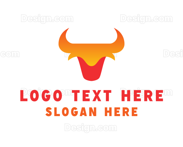 Animal Bull Horns Logo