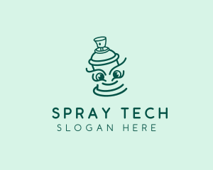 Happy Spray Paint  logo design