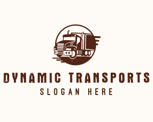 Transport Logistic Truck logo design