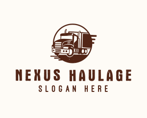 Transport Logistic Truck logo design