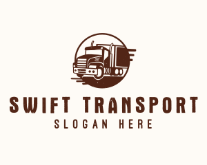 Transport Logistic Truck logo design