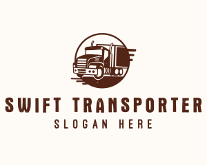 Transport Logistic Truck logo design