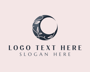 Elegant Crescent Moon logo