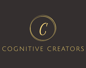 Cursive Circle Lettermark logo design