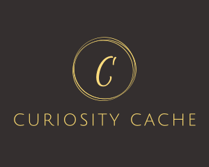 Cursive Circle Lettermark logo design