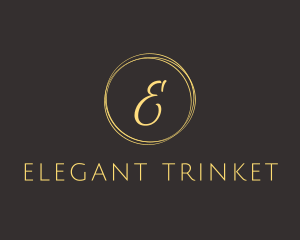 Cursive Circle Lettermark logo design