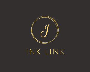 Cursive Circle Lettermark logo design