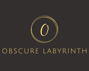 Cursive Circle Lettermark logo design