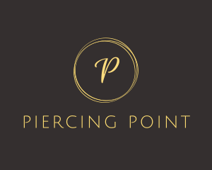 Cursive Circle Lettermark logo design