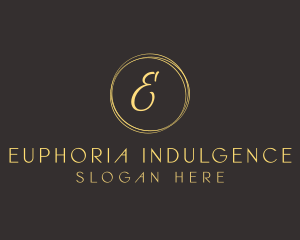 Elegant Cursive Circle logo