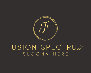 Elegant Cursive Circle logo