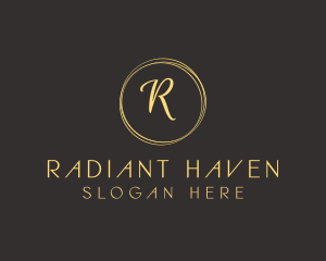 Elegant Cursive Circle logo