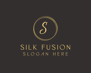 Elegant Cursive Circle logo