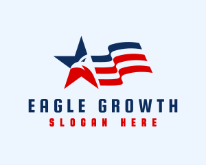 USA Eagle Star logo design