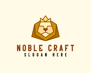 Noble Lion Crown  logo design
