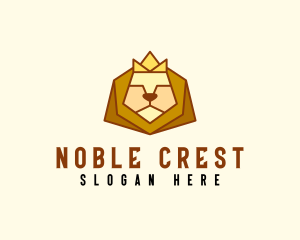 Noble Lion Crown  logo design