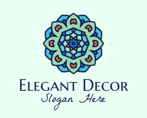 Mandala Textile Art  logo design