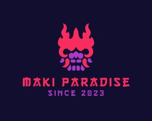 Oni Mask Avatar logo design