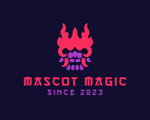 Oni Mask Avatar logo design