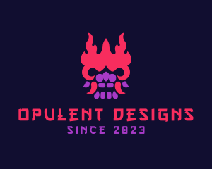 Oni Mask Avatar logo design