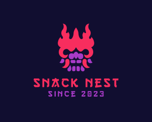 Oni Mask Avatar logo design