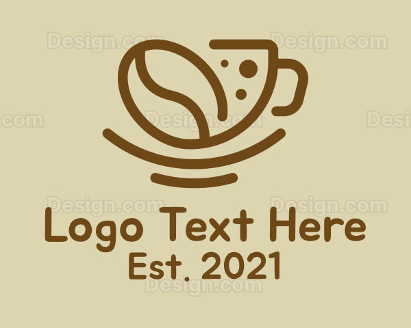 Coffee Bean Cup Logo