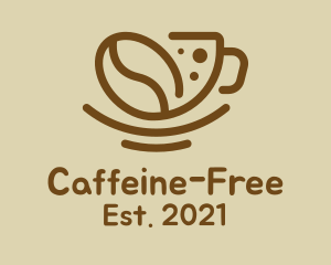 Coffee Bean Cup logo design