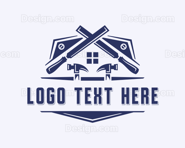 Carpentry Handyman Contractor Logo