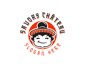 Asian Ramen House Chef logo design