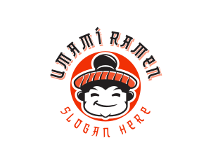 Asian Ramen House Chef logo design