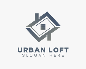 House Roof Real Estate logo design